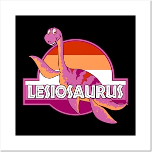 Lesiosaurus Pride Dinosaur Posters and Art